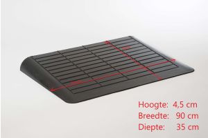 Rubber drempelhulp, 4,5cm (tweedehands)