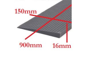 Rubber drempelhulp  1,6cm grijs(tweedehands) art.nr: 306160